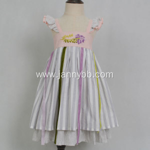 Summer Dress Striped Beach Party Kids Girl Dress